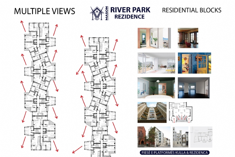 Mundësi investimi në River Park Residence, apartamente dhe dyqane me çmim shumice direkt nga zhvilluesi dhe investitori - Mason Construction.